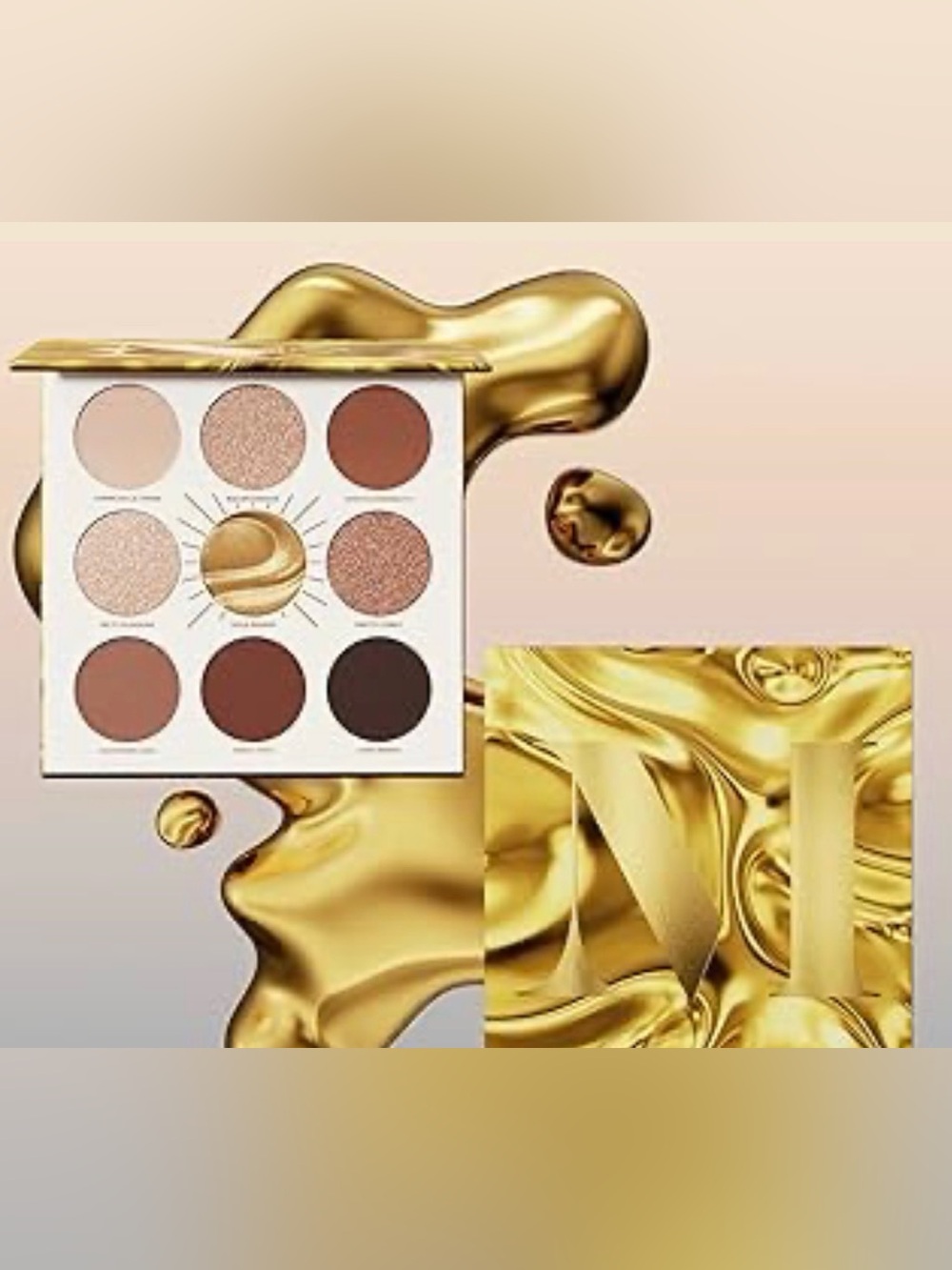 New Morphe Rich & Foiled Artistry Eyeshadow Palette in Gold Seeker